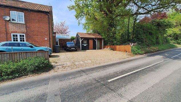 North Norfolk District Council said poor visibility while leaving the driveway made it dangerous for guests