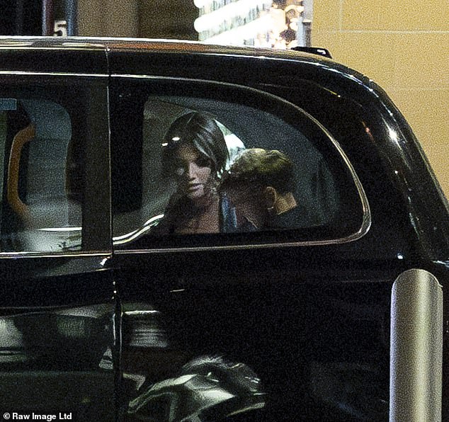 Sam and Samie were spotted leaving the original venue to get a taxi to their next location, Stringfellows, but ensured to stop for a smooch on the way