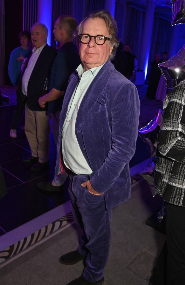 Mark Borkowski at a Mamma Mia! anniversary party.