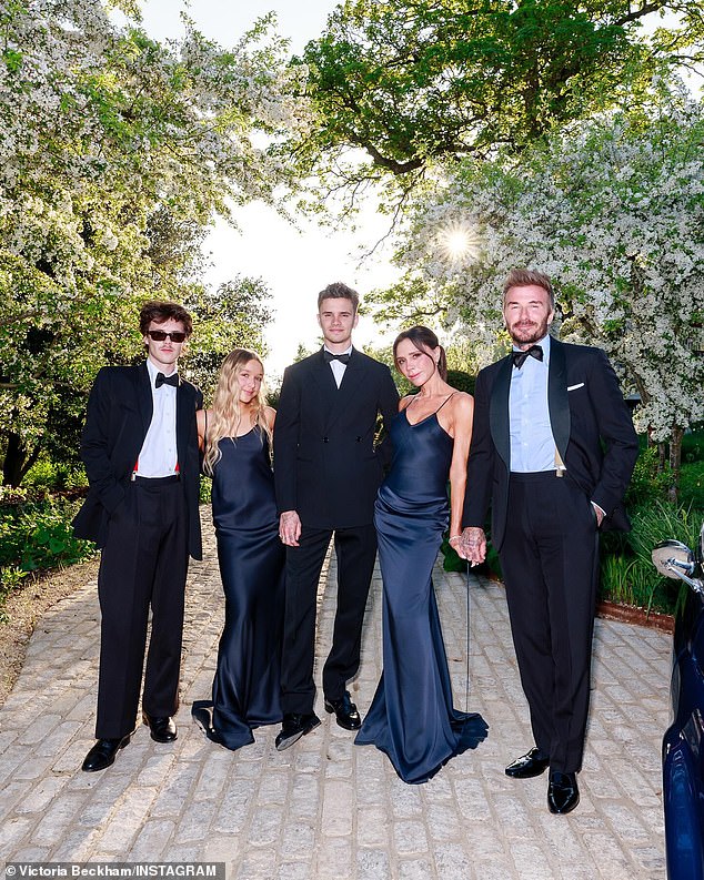 His wife Victoria, 50, has now shared an insight into David's lavish celebrations by sharing a gallery of photographs on her Instagram page on Sunday evening