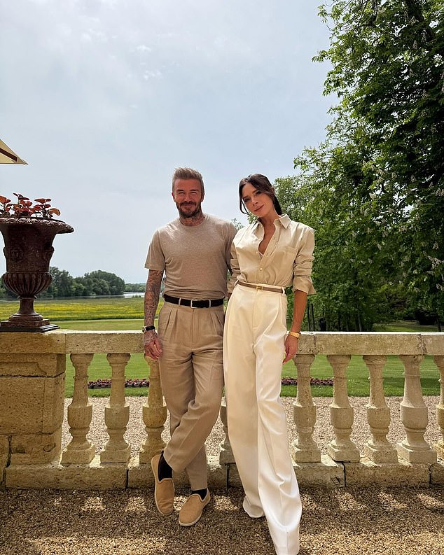 David turned 50 on May 2 and the family marked the milestone with a luxury trip to the French capital as they flew off in their £40million private jet