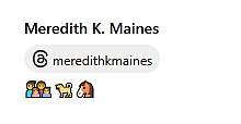 Mrs Maines appears to share Harry and Meghan's love of dogs, horses and family life