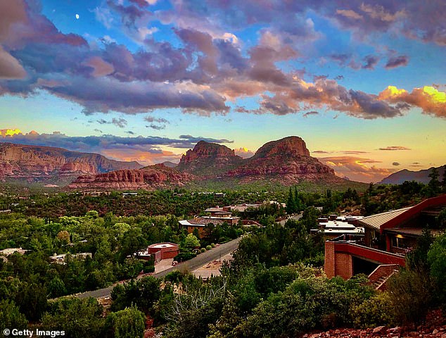 After the Department of Community Development settled into its role, it decided it was unhappy with the bright gold against Sedona's muted natural red rock beauty (pictured: Sedona)