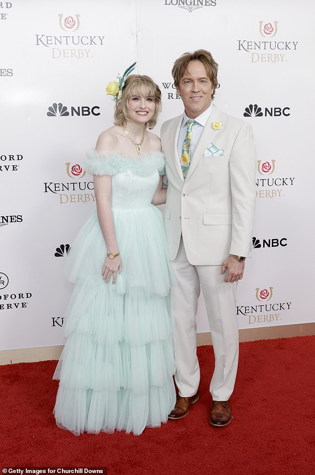She was the spitting image of her late mom as she rocked the star's jewelry at the Kentucky Derby on Sunday