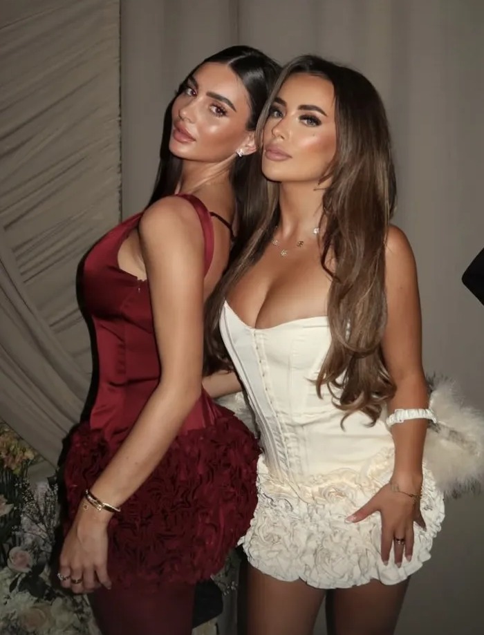 Two women celebrating a birthday in Marbella.