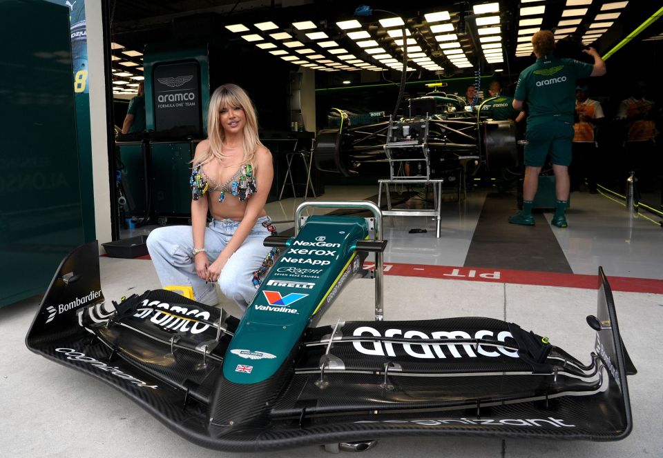 Influencer Ivana Knoll at the Formula 1 Crypto.com Miami Grand Prix.