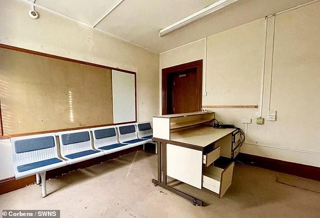 The building still has its early 2000s feel that a police station would have