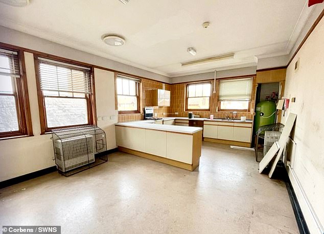 The kitchen that would have been used by staff is still in the site