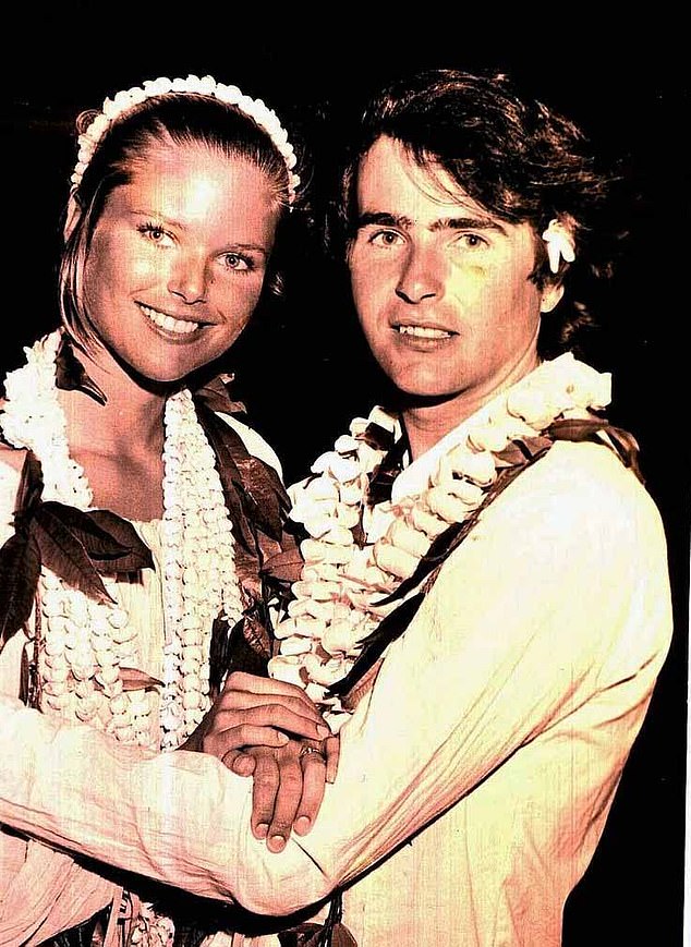 The supermodel, famed for her peppy smile and California girl looks, was fresh off an eight year marriage to French artist Jean-François Allaux (pictured 1973) , when she first connected with Chandon