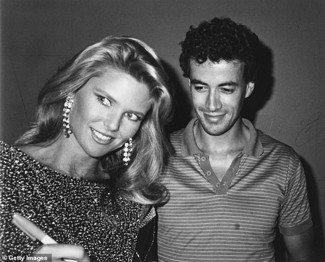 Chandon was the handsome only son of Frederic Chandon de Brailles, chairman of the Moet-Hennessy group, who was forging a career in race car driving - pictured 1982