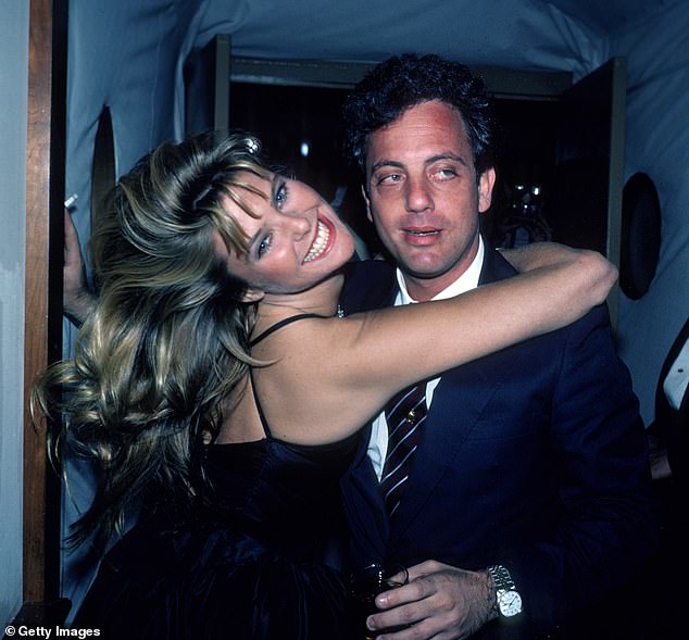 Brinkley mended her heart with music icon Billy Joel - they are pictured in 1983 after Chandon's death
