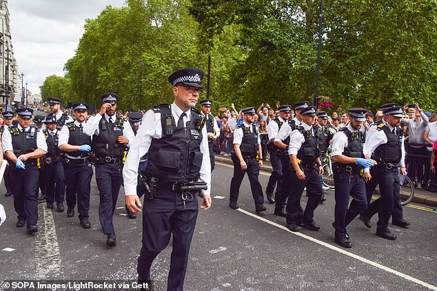 Similarly, transgender people in custody may be searched by officers who match their gender presentation, not necessarily their biological sex (file photo)