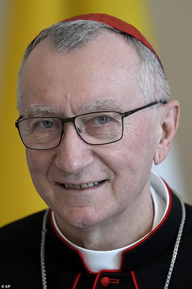 The American watchdog Bishop Accountability claim the pair withheld incriminating church records, making them unfit to tackle the problem, which is one of the top challenges facing the Catholic Church today. Pictured: Vatican Secretary of State Cardinal Pietro Parolin