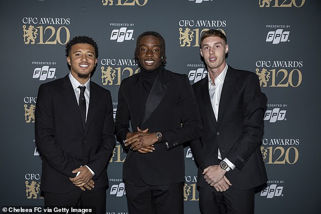 Most of his team-mates were decked out to the nines for the swanking occasion in central London