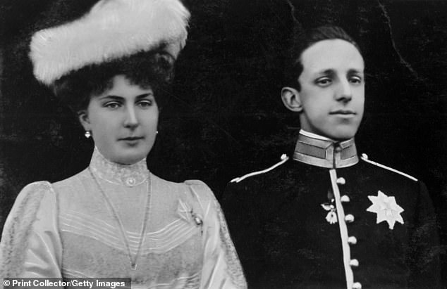 The King and Queen of Spain, who married in Madrid in May 1906