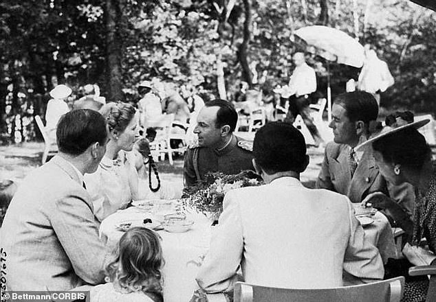 Prince Paul and Princess Olga with the infamous Nazi propaganda minister Joseph Goebbels