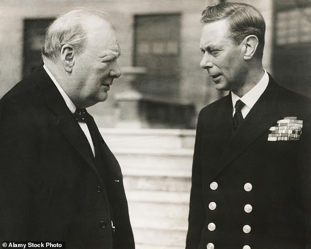 Winston Churchill with George VI. The prime minister expected Prince Paul to be the first to fall on his sword if war was declared and labelled the prince 'a traitor and a war criminal'
