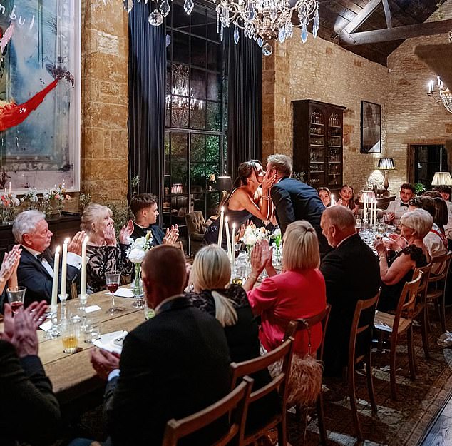Victoria Beckham posted this image on Instagram of the celebrations, saying she was 'creating special memories with family and friends'