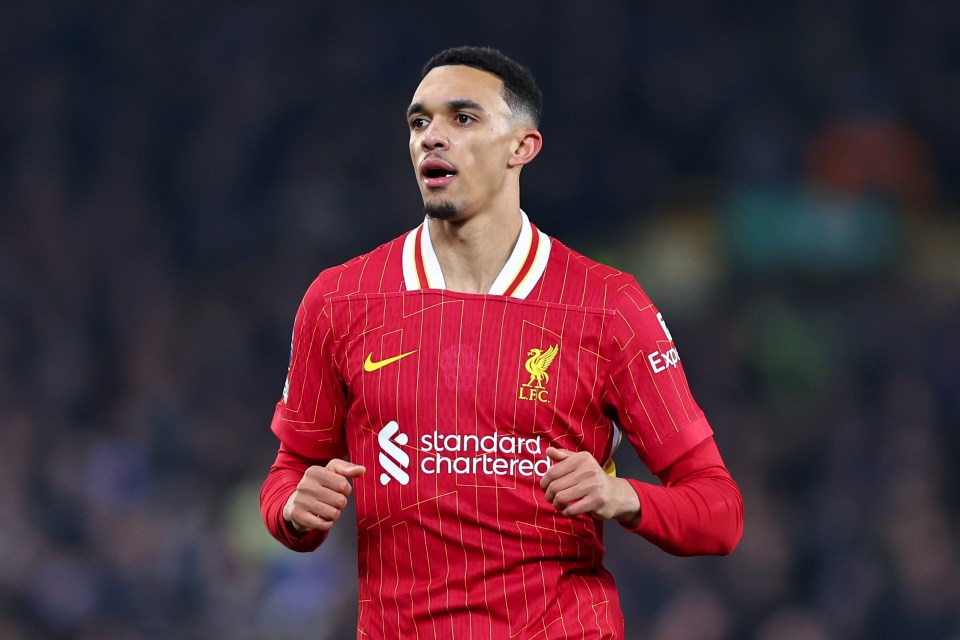 Trent Alexander-Arnold of Liverpool during a Premier League match.