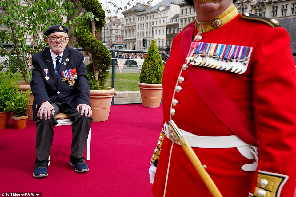 Alan Kennett, a 100-year-old Normandy veteran, is starting the procession in London today and marching down Whitehall