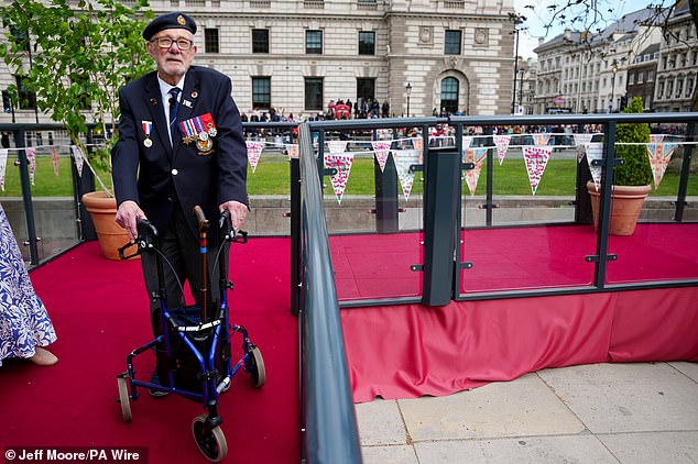 Alan Kennett, a 100-year-old Normandy veteran, is starting the procession in London today and marching down Whitehall