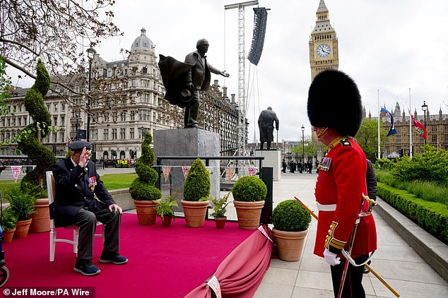 Alan Kennett, a 100-year-old Normandy veteran, is starting the procession in London today and marching down Whitehall