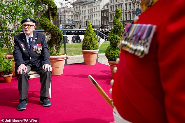 Alan Kennett, a 100-year-old Normandy veteran, is starting the procession in London today and marching down Whitehall