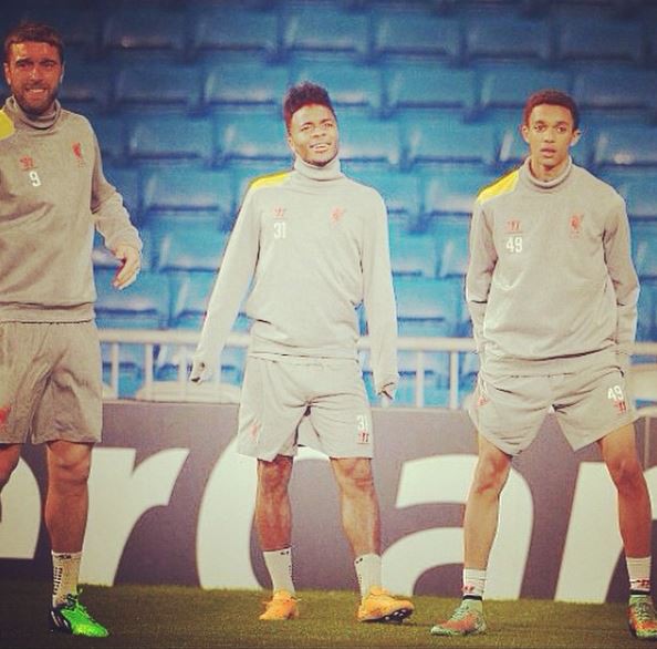 Trent Alexander Arnold, Raheem Sterling and Rickie Lambert<br />
https://www.instagram.com/p/vBrb-FSZ_s/?hl=en