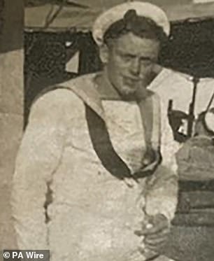 During his war service