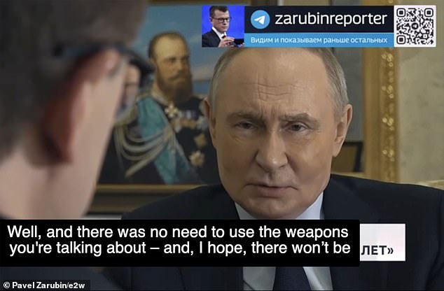 Russian President Vladimir Putin has revealed his thoughts on using nuclear weapons against Ukraine as he approaches his 25th year in power. Putin's comments aired on Sunday in a film by Russian state television about his quarter of a century as leader