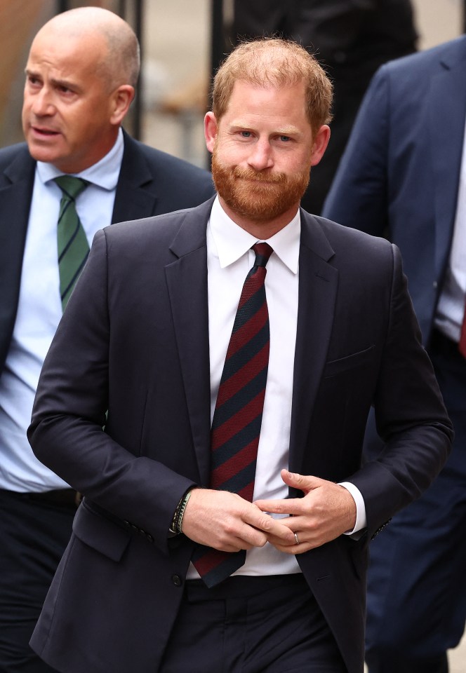 Prince Harry at the High Court.