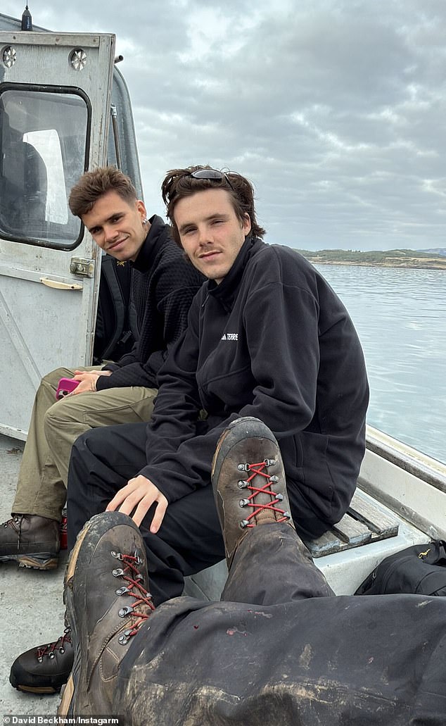 The father of four revealed that they had caught their dinner just three hours earlier on the technology-free trip where their mobile phones were banned