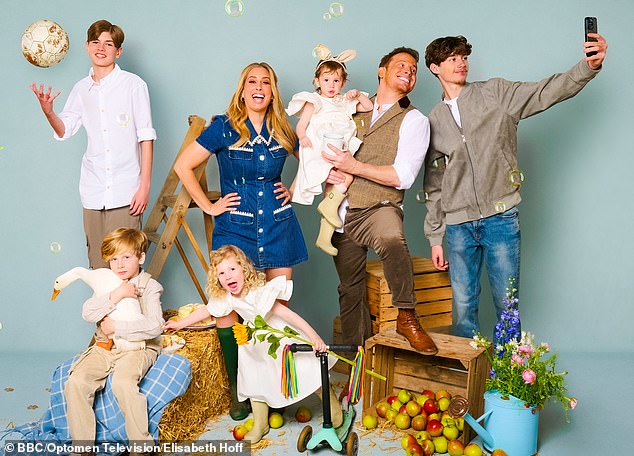 The show follows the couple juggling their careers with raising their children Rex, five, Rose, three, and Belle, two, and Stacey's sons Zachary, 17, and Leighton, 12, from previous relationships (seen)