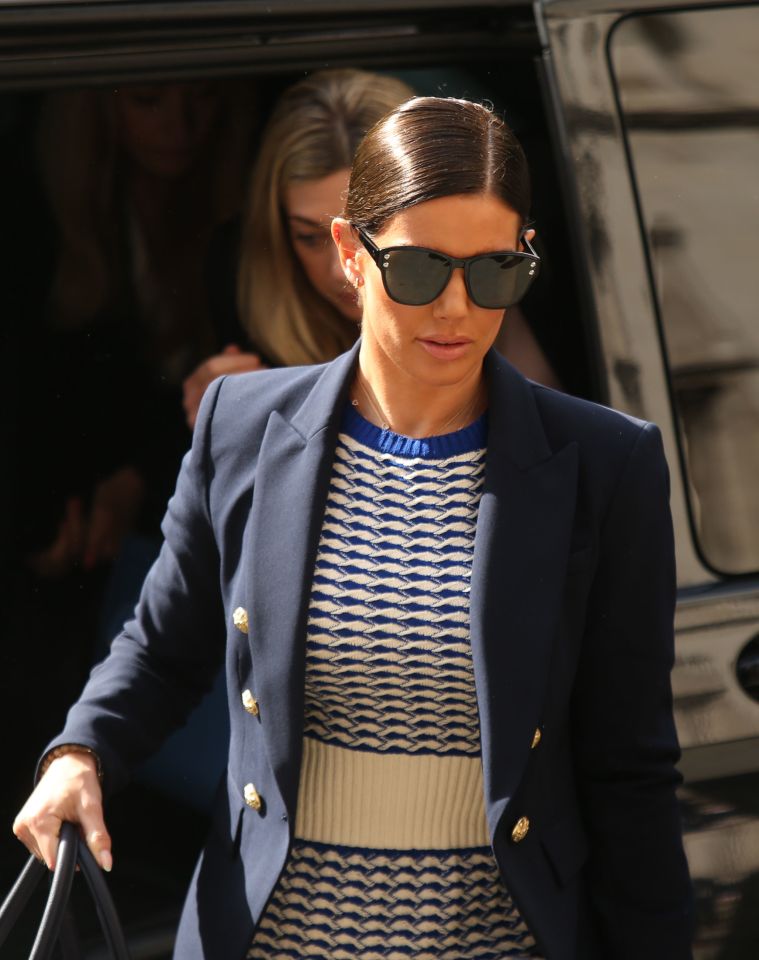 Rebekah Vardy arriving at the Royal Courts of Justice.