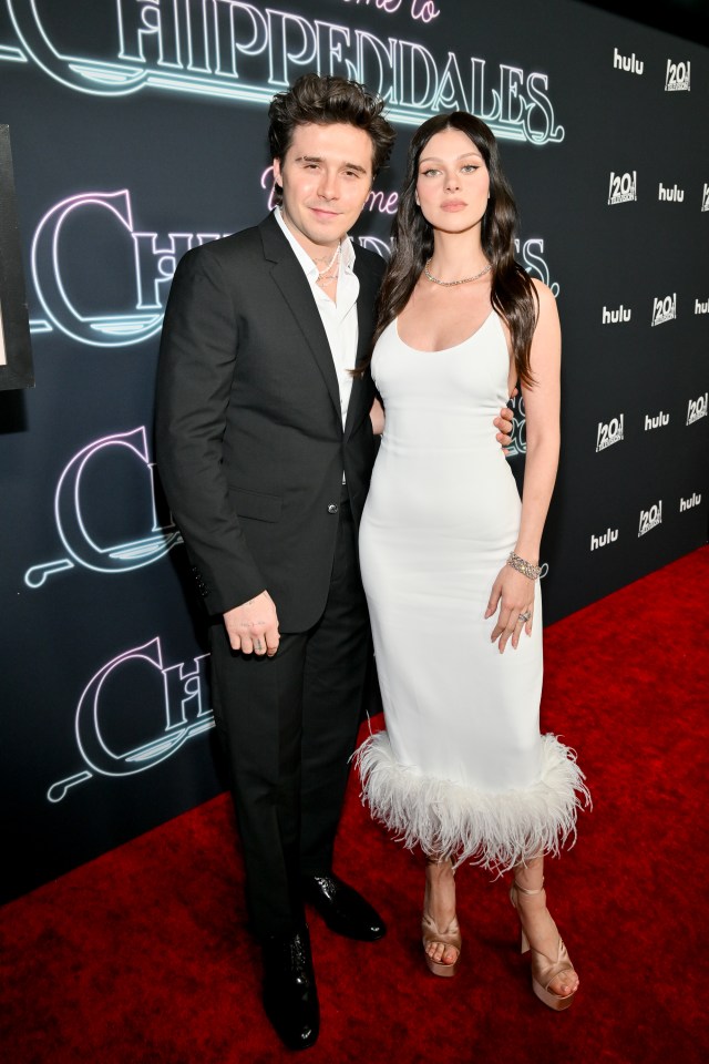 Brooklyn and Nicola Peltz Beckham at the Welcome to Chippendales premiere.