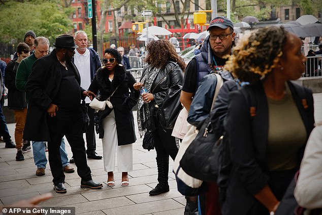 There were lines out the door for the first day of jury selection on Monday