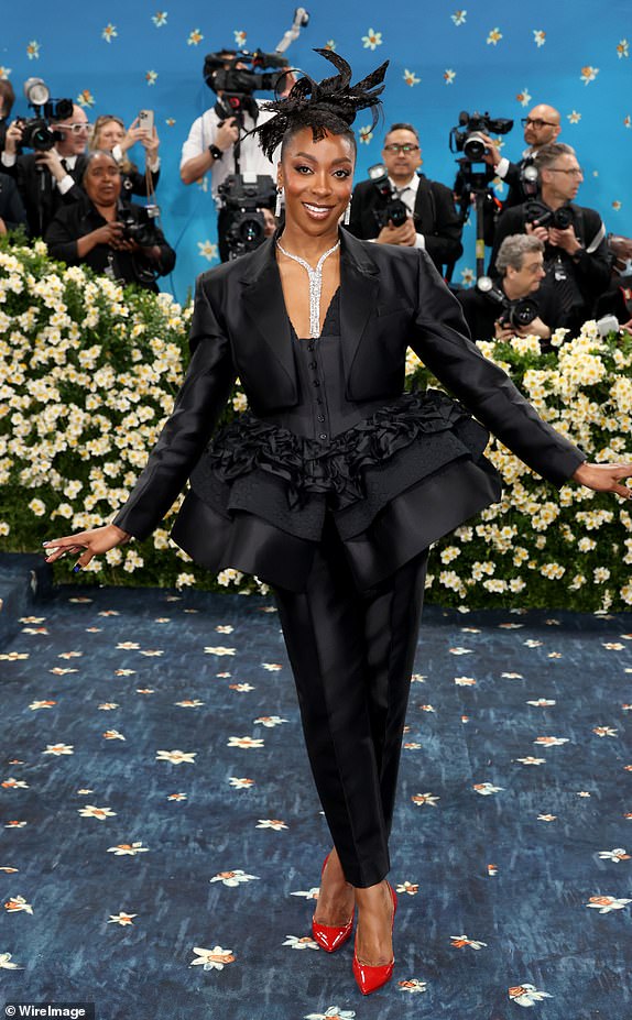 NEW YORK, NEW YORK - MAY 05: Ego Nwodim attends the 2025 Met Gala Celebrating "Superfine: Tailoring Black Style" at Metropolitan Museum of Art on May 05, 2025 in New York City.  (Photo by John Shearer/WireImage)