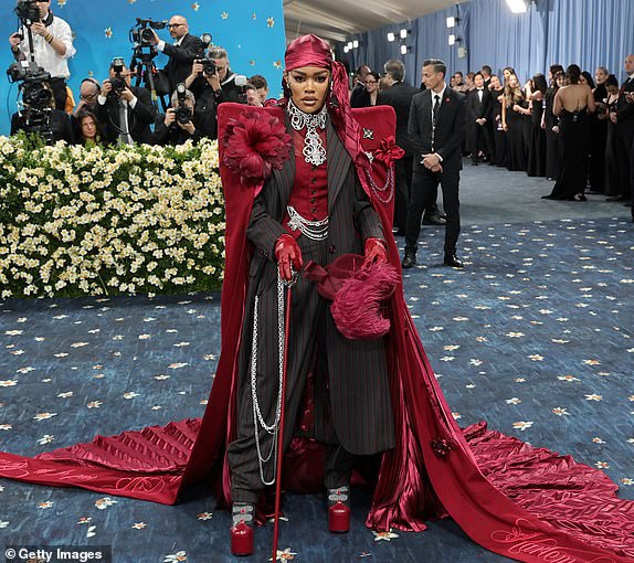 NEW YORK, NEW YORK - MAY 05: Teyana Taylor attends the 2025 Met Gala Celebrating "Superfine: Tailoring Black Style" at Metropolitan Museum of Art on May 05, 2025 in New York City.  (Photo by Savion Washington/Getty Images)