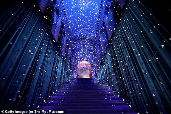 NEW YORK, NEW YORK - MAY 05: (Exclusive Coverage) A view inside the venue for the 2025 Met Gala Celebrating "Superfine: Tailoring Black Style" at Metropolitan Museum of Art on May 05, 2025 in New York City.  (Photo by Cindy Ord/MG25/Getty Images for The Met Museum/Vogue)