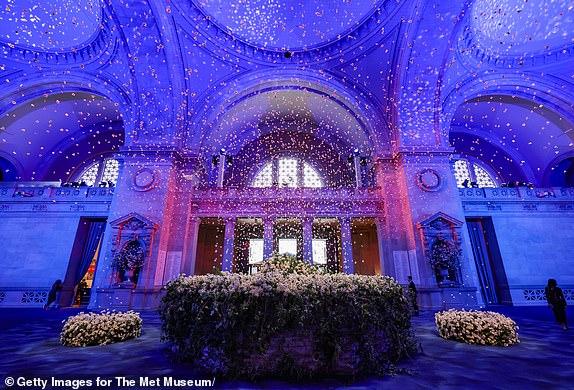 NEW YORK, NEW YORK - MAY 05: (Exclusive Coverage) A view inside the venue for the 2025 Met Gala Celebrating "Superfine: Tailoring Black Style" at Metropolitan Museum of Art on May 05, 2025 in New York City.  (Photo by Cindy Ord/MG25/Getty Images for The Met Museum/Vogue)