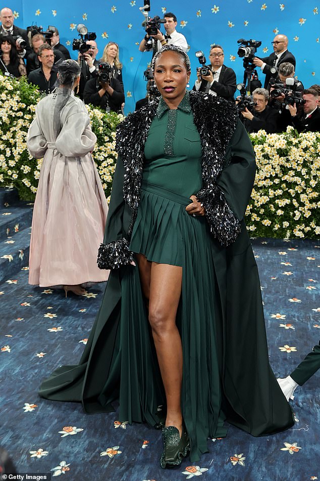 Venus Williams wore a tennis-inspired look designed for her by Lacoste, however, it was an ensemble that seemed more suited for the courts than the Met Gala