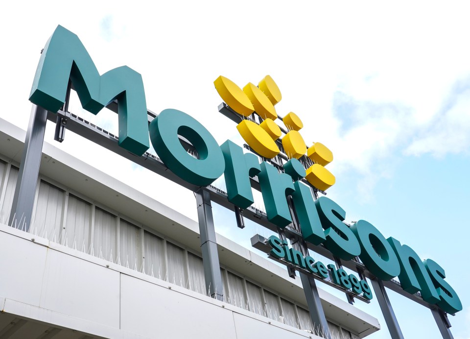 Morrisons supermarket sign.