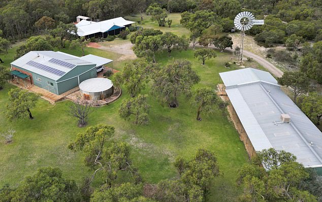 The family's picturesque farm is part of her multi-million dollar estate