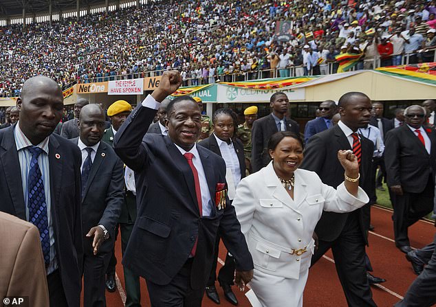 The controversial first lady of Zimbabwe is heading to London to appear at an eye-poppingly expensive conference (pictured right)