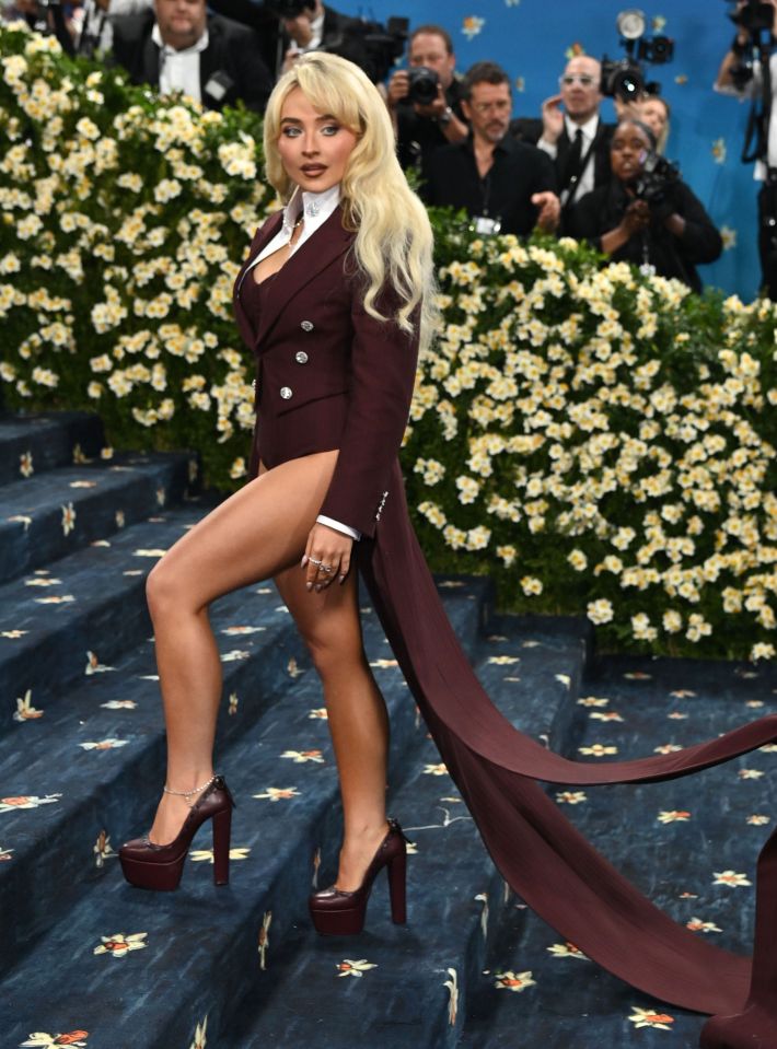 Sabrina Carpenter at the Met Gala 2025.