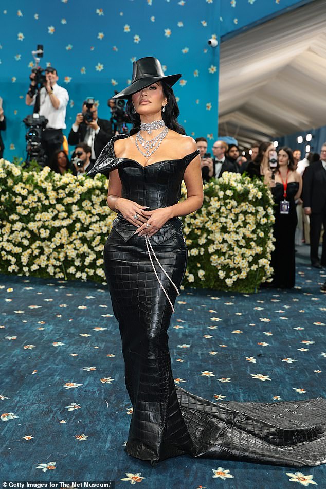 Kim eventually hit the red carpet at the Met Gala