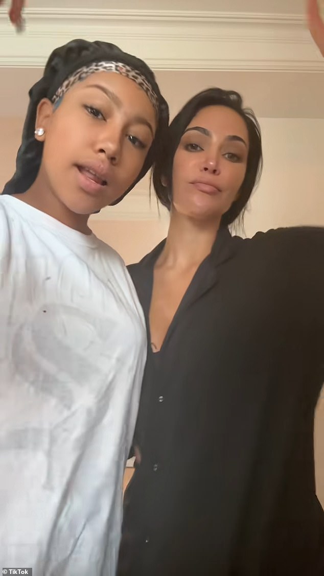 North shared a quick video of the two before getting their glam on