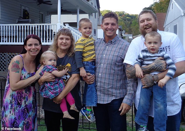 Crew was facing the death penalty, but Spicuzza's family (pictured) asked that he be spared and the murderer was sentenced to life