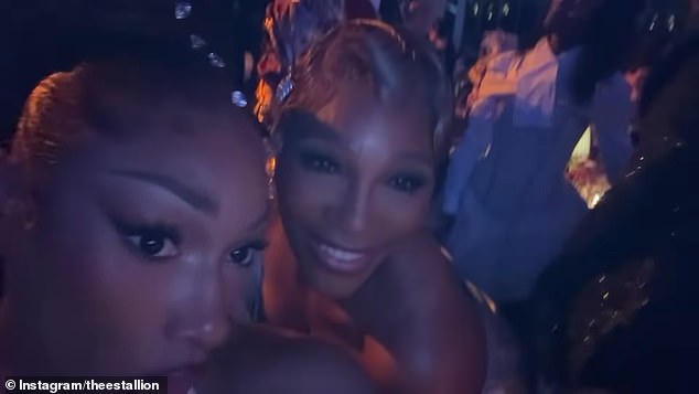 She caught up with her pal Serena Williams