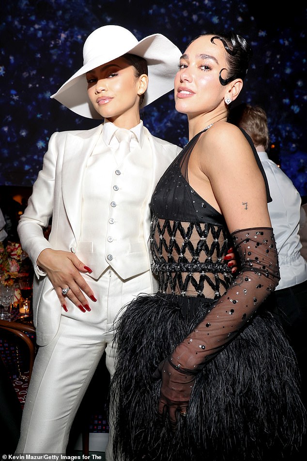 Zendaya smoldered beside Dua Lipa